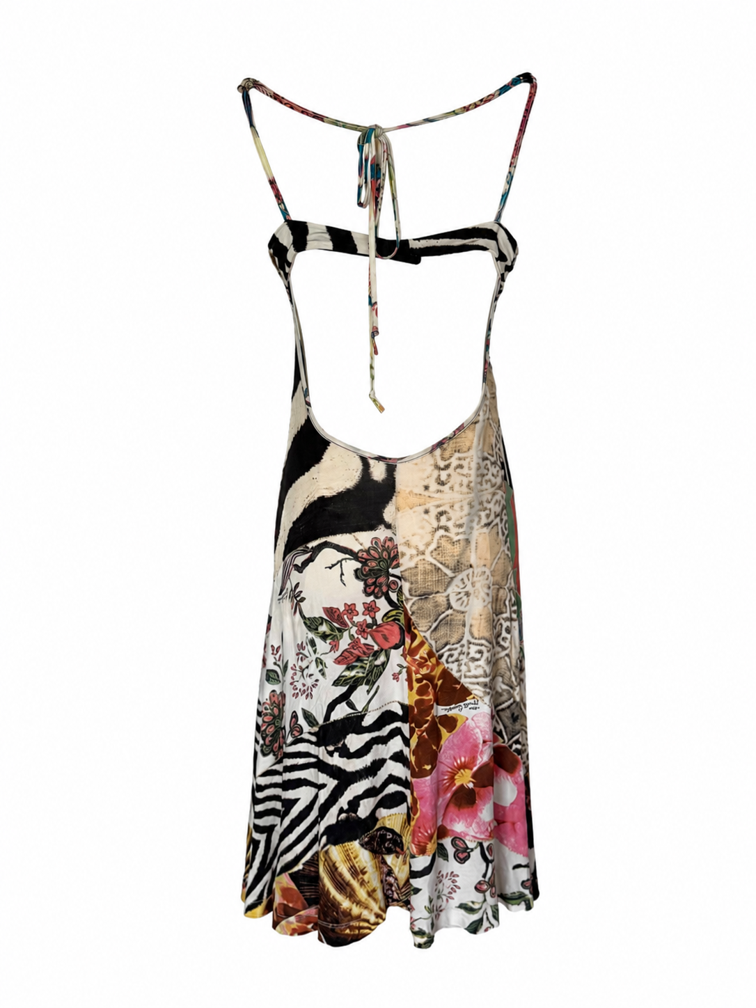 Roberto Cavalli Collage Animal/Orchid Dress (Size XS-S)