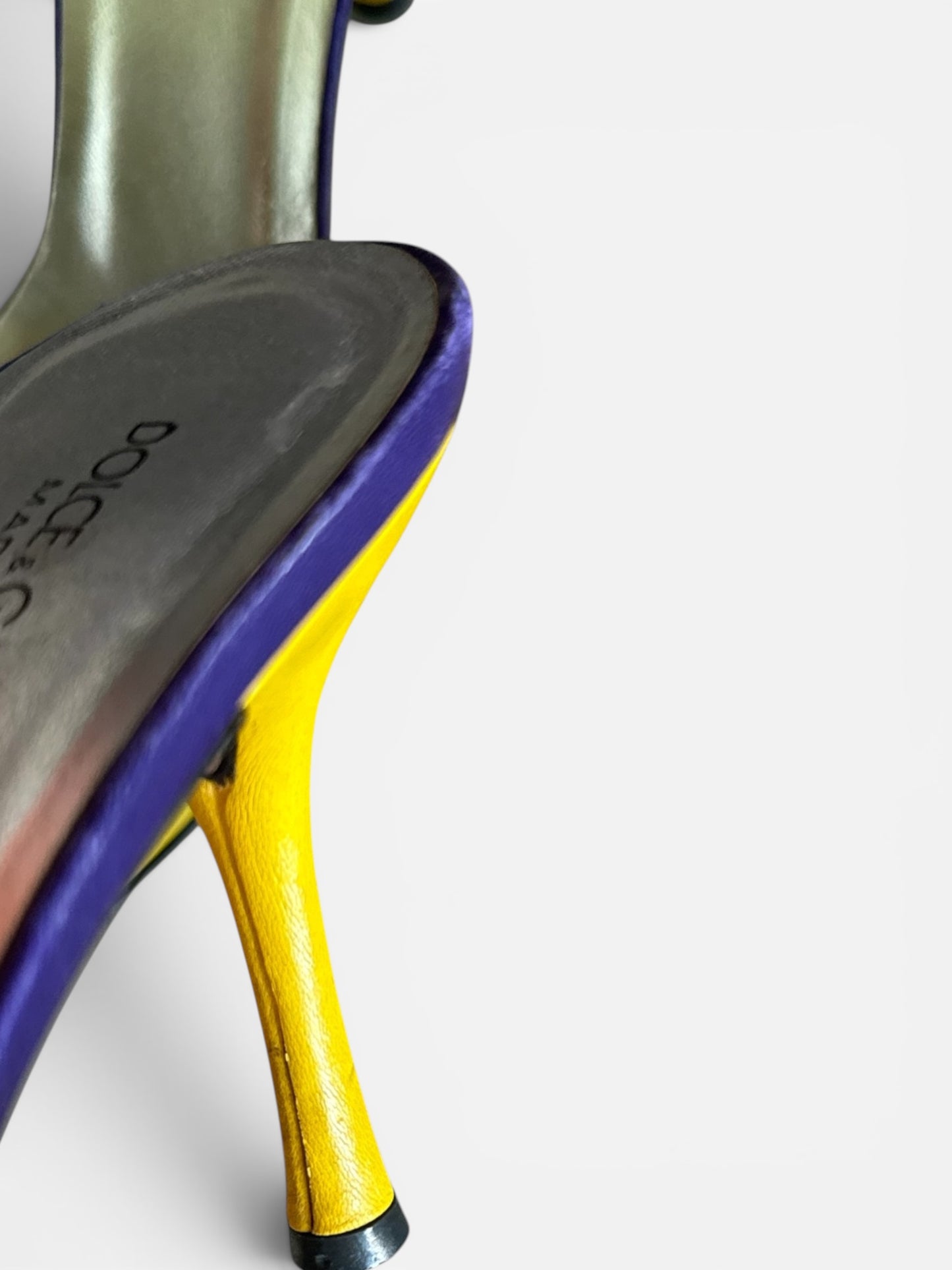 Vintage Dolce & Gabbana “76” sporty zipper mules (IT 37.5, US 7.5)