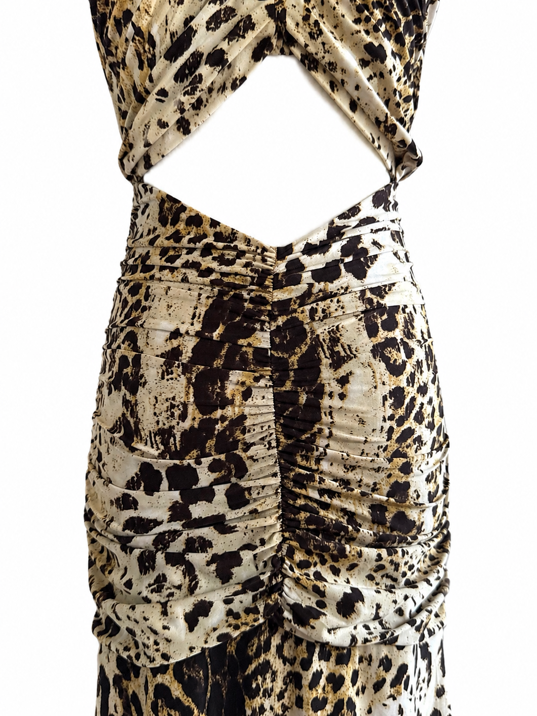 Vintage Roberto Cavalli Leopard Print Gown (Size Medium)